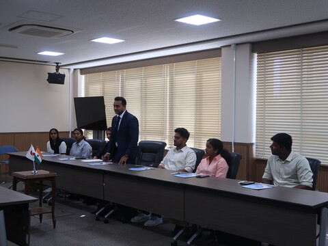 ②表敬訪問の様子