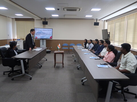 ①表敬訪問の様子